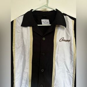 David Carey Originals Embroidered Camp Collar Camaro Shirt - Size L